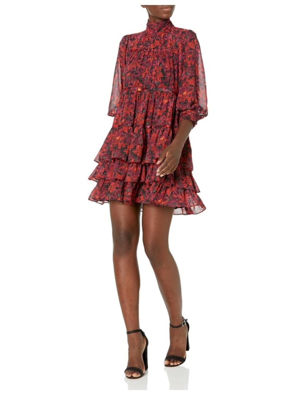 ✨ Cinq à Sept Stargazer Lilies Riva Dress 10 NWT Floral